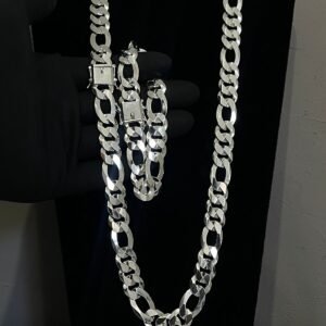 Conjunto Corrente + Pulseira 13mm – 3×1 – Fecho Gaveta