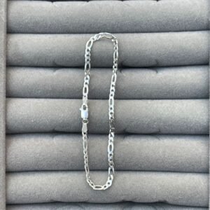 Pulseira de Prata Masculina – 3mm Modelo 3×1  – Prata 925