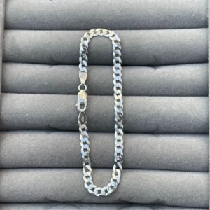Pulseira de Prata Masculina – 5mm modelo grumet – Prata 925