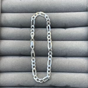 Pulseira de Prata Masculina – 5mm modelo 3×1 – Prata 925
