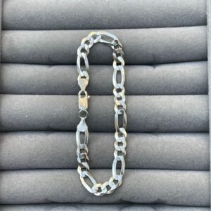 Pulseira de Prata Masculina – 7mm modelo 3×1 – Prata 925